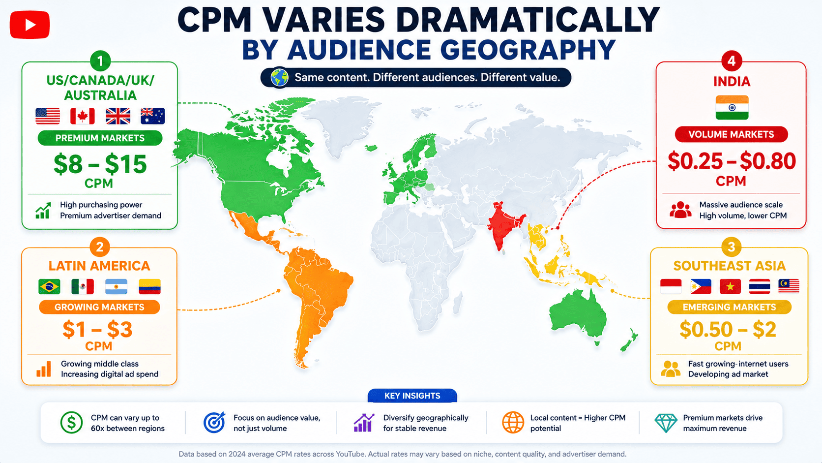 CPM Variations by Geographic Audience